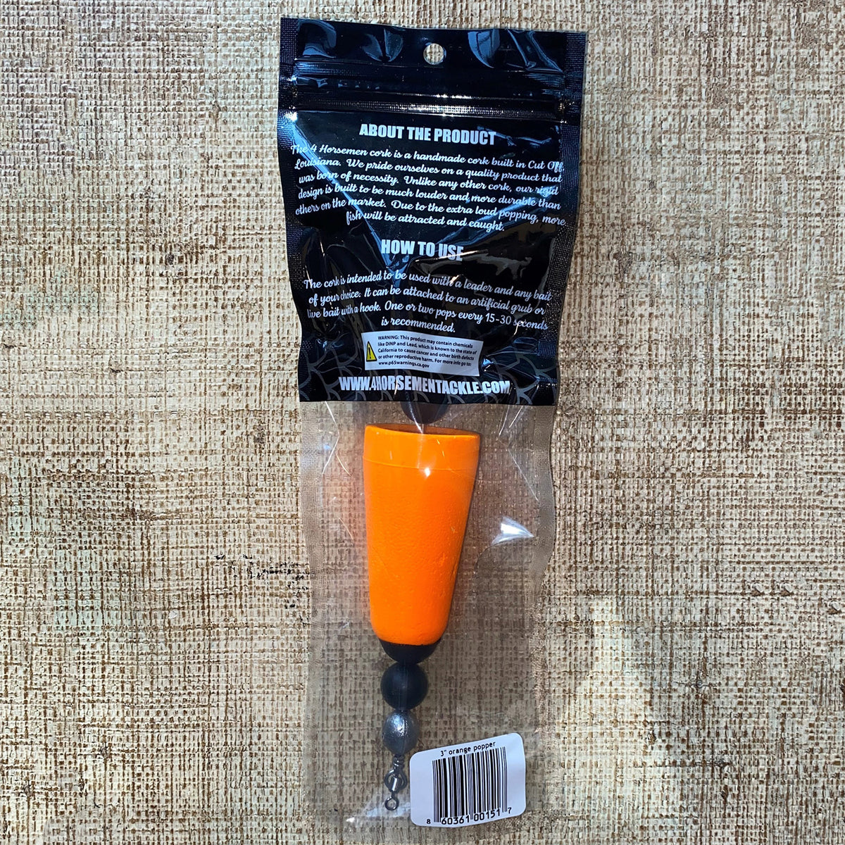 Four Horsemen 3&quot; Popping Cork